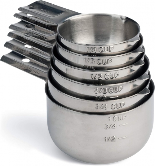 TINANA Stainless Steel Measuring Cups Set (6 Piece Set)